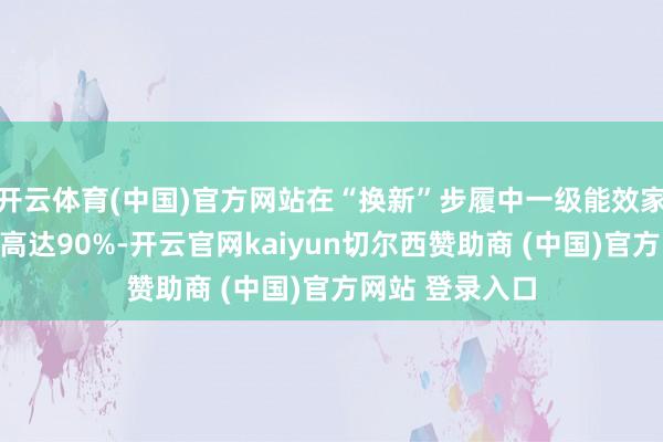 开云体育(中国)官方网站在“换新”步履中一级能效家电销售额占比高达90%-开云官网kaiyun切尔西赞助商 (中国)官方网站 登录入口