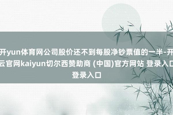 开yun体育网公司股价还不到每股净钞票值的一半-开云官网kaiyun切尔西赞助商 (中国)官方网站 登录入口