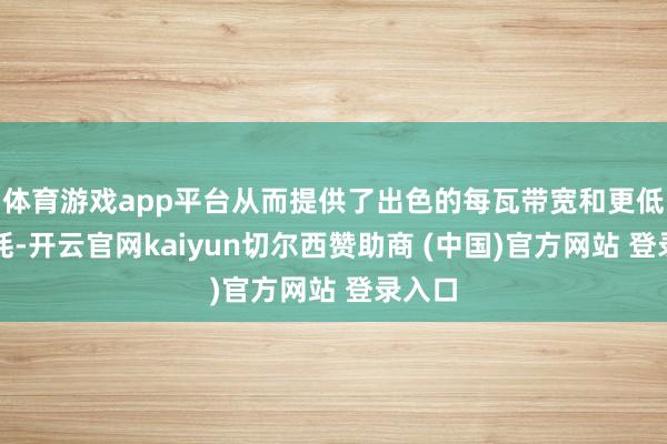 体育游戏app平台从而提供了出色的每瓦带宽和更低的能耗-开云官网kaiyun切尔西赞助商 (中国)官方网站 登录入口