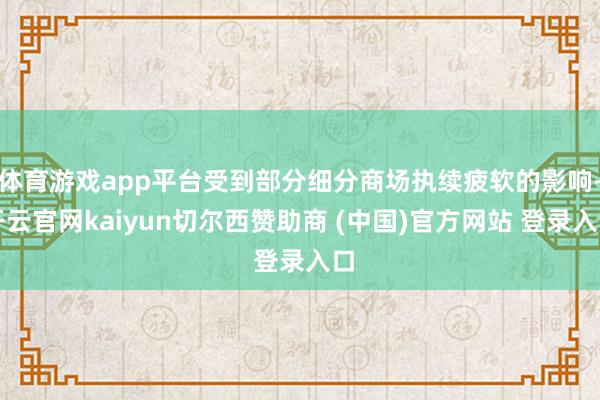体育游戏app平台受到部分细分商场执续疲软的影响-开云官网kaiyun切尔西赞助商 (中国)官方网站 登录入口